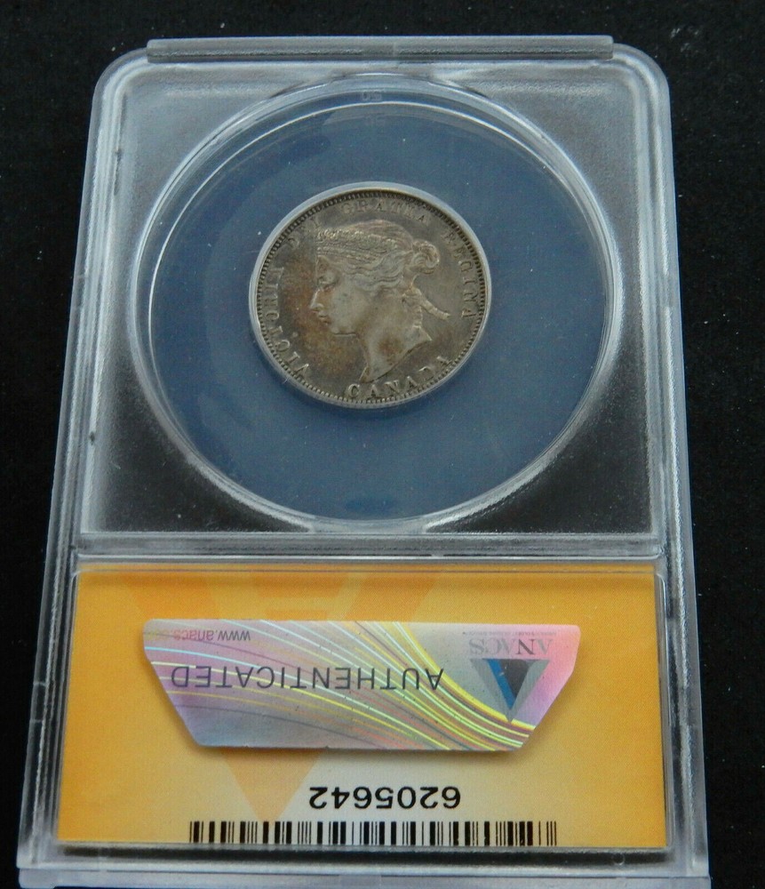 Canada 1870 25C EF 40. ANACS