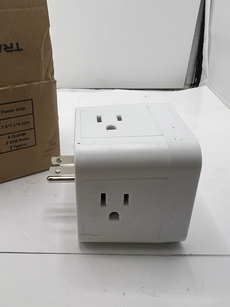 Transton Mini portable Cube Power Socket Model MF01, Rated Power 110V-240V, USB