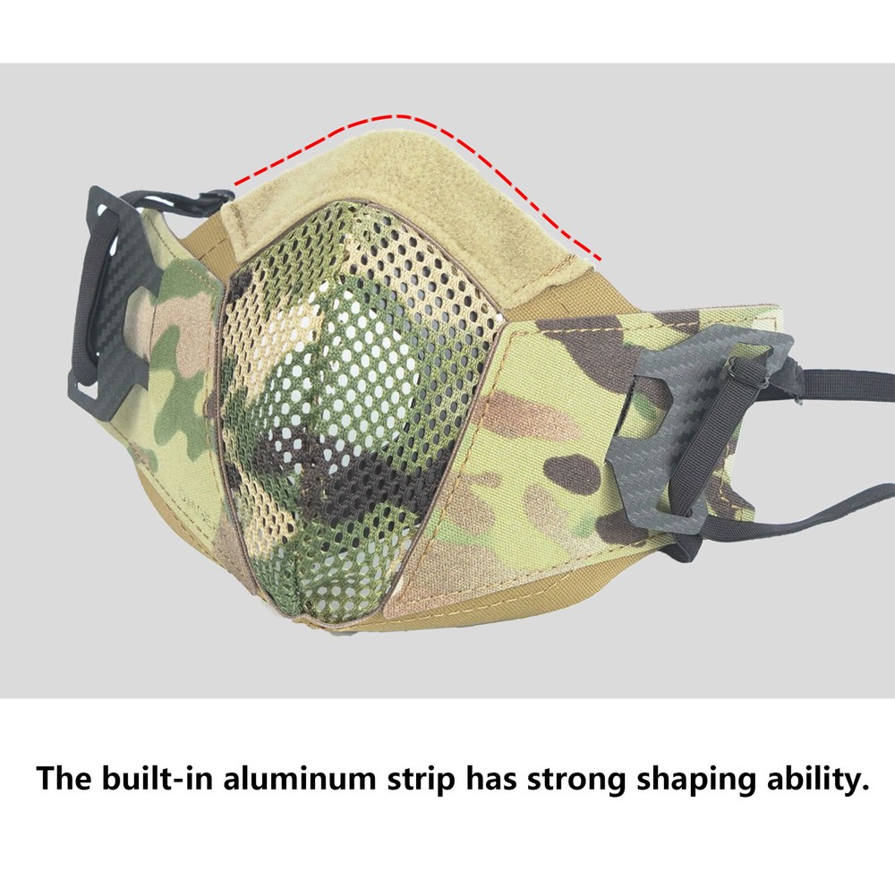 DMgear Tactical Mask CS Half Face Shield Breathable Mouthpiece