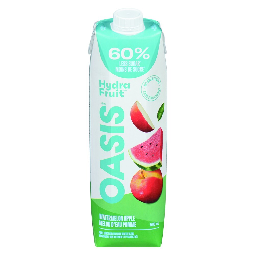 6 X Oasis Watermelon Apple Fruit Juice 960ml Each