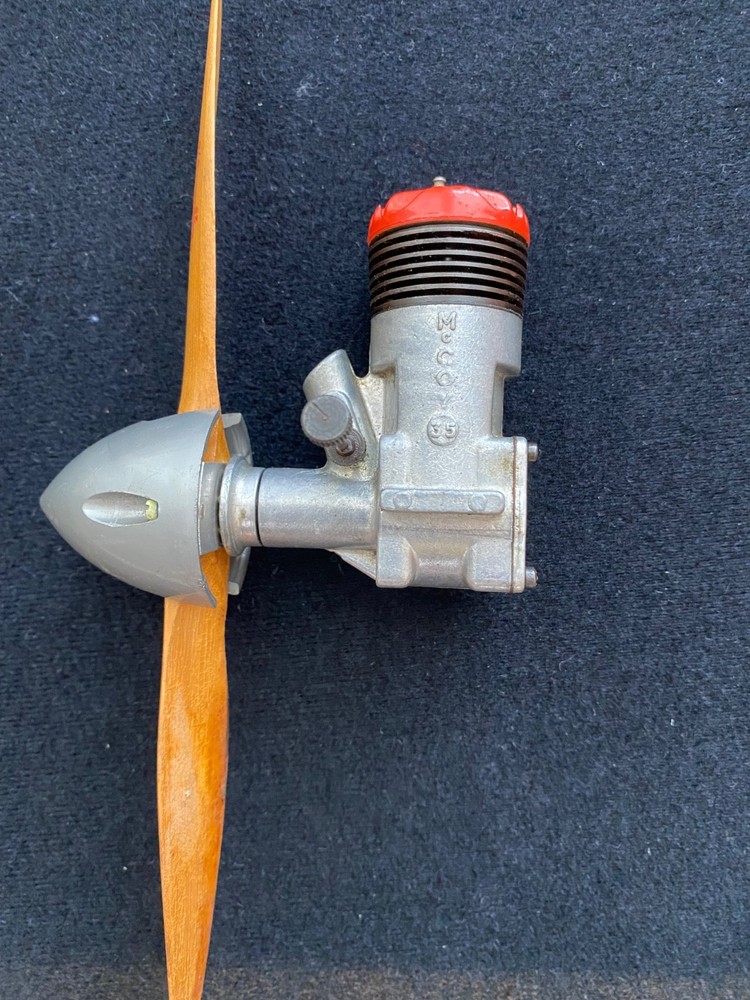 Vintage McCoy .35 "Red Head" Control Line Engine w/Extras