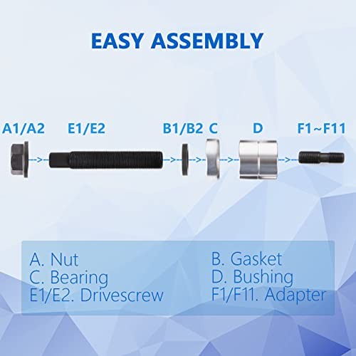 53790 Harmonic Balance Installer Kit, Comes with 12 Threaded adapters