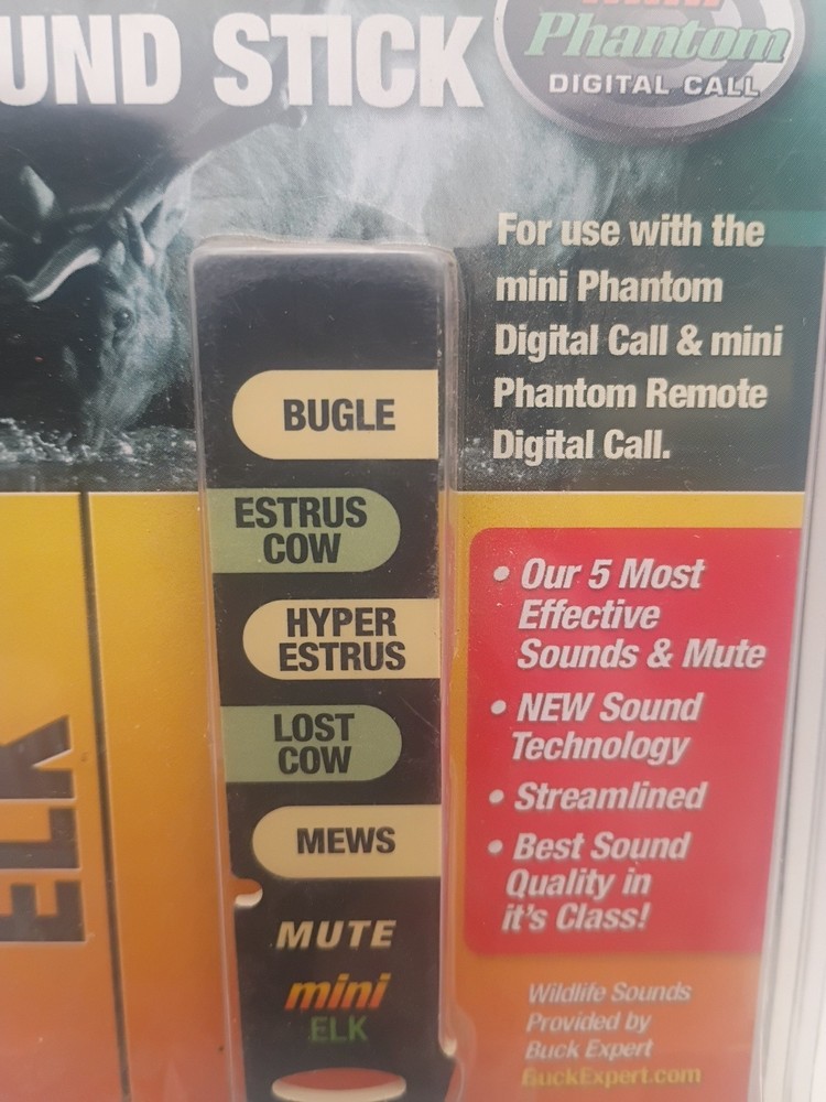 Mini Phantom Sound Stick Elk Call NOS