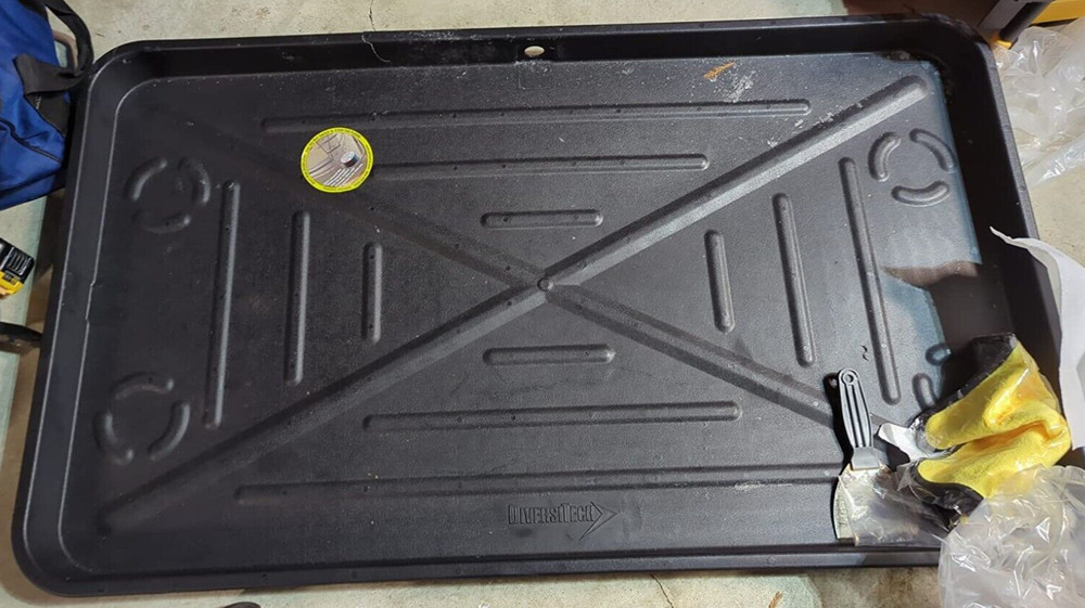 27x48" HVAC Condensate Drain Pan Plastic Leak Control AC Drip Tray Conditioner