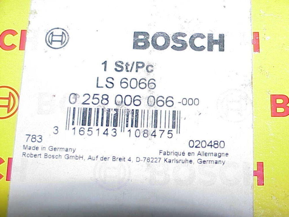 1 NEW Bosch LS6066 Lambda Oxygen Sensor 0258006066