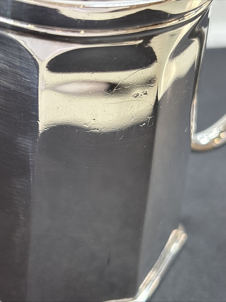 Solid Silver Christening Mug Elkington B'ham 1906 153grms