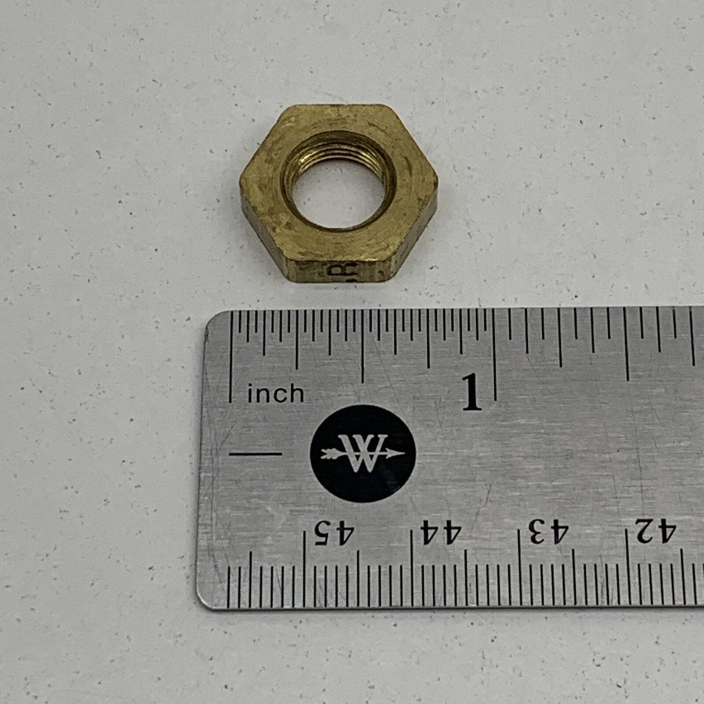(20-Pack) Alkon 111A-2 Thin/Slim 1/8" NPT Solid Brass Hex Lock Nut Locknut