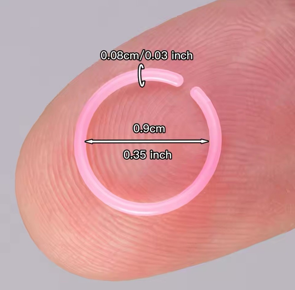 22 Gauge Hypoallergenic BioFlex Retainer Nose Ring Hoops