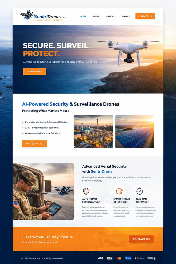 SentriDrone.com – Premium Security Drone Domain | Surveillance | UAV | .COM