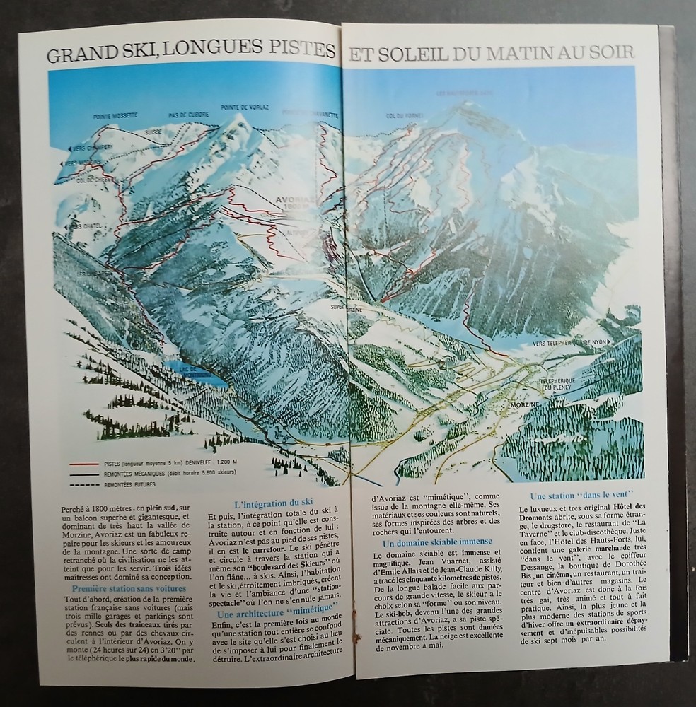 Avoriaz 1800 - Advertising insert 1968