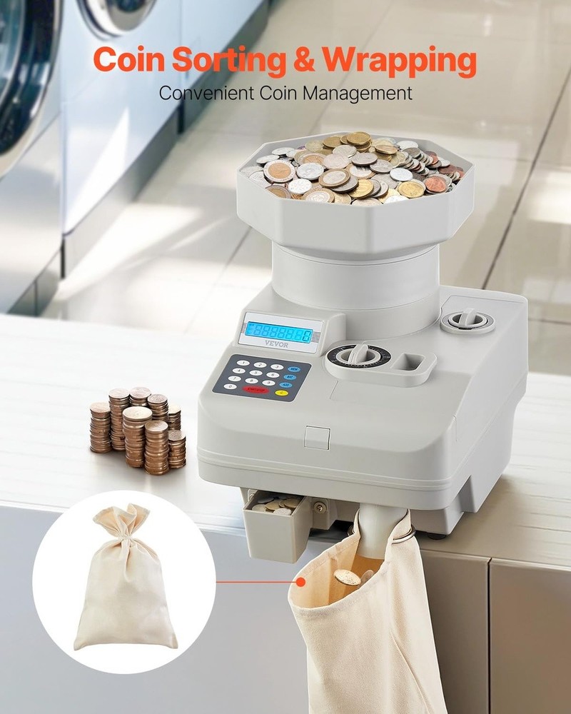 Professional Coin Counter 1300 Coins Per Minute