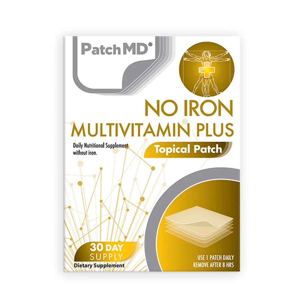 PatchMD No Iron Multivitamin Plus Patch 30 Day Supply Topical Vitamin