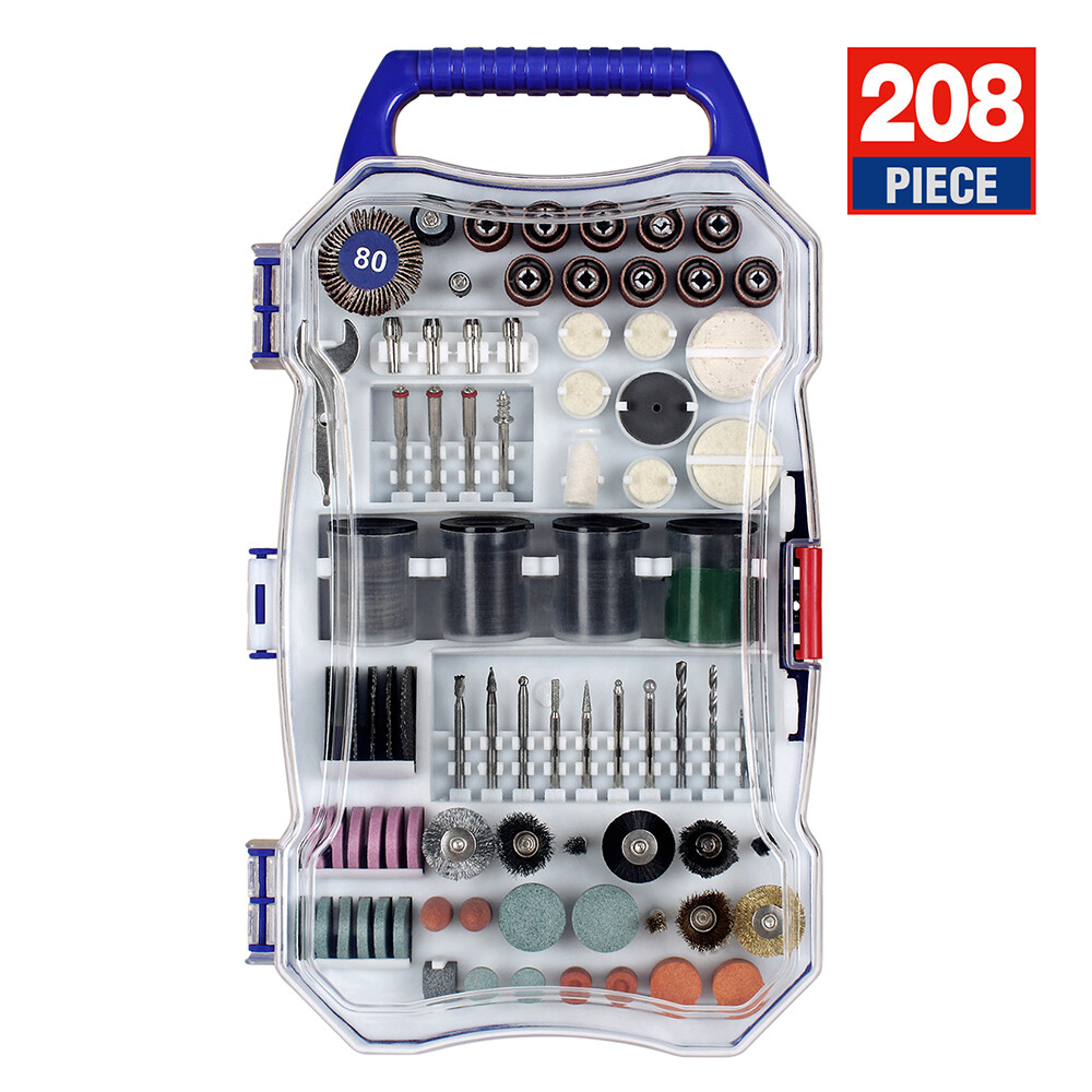 WORKPRO 208PC Rotary Tool Dremel Accessory Kit Cutting Sanding Grinding Tool NEW