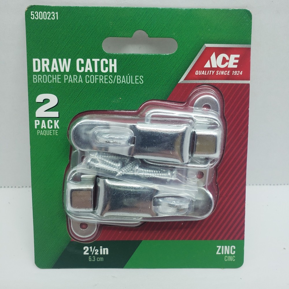 ACE Lockable Draw Catch 2 Pack Zinc  2-1/2"  #5300231