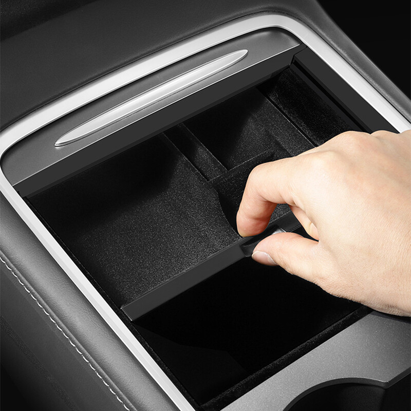 Car Storage Box Center Armrest Box Cup Holder Console Hidden Organizer Accessory