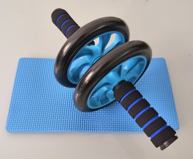 Double Wheel Ab Roller Core Strength Training Abdominal Roller - Green Color