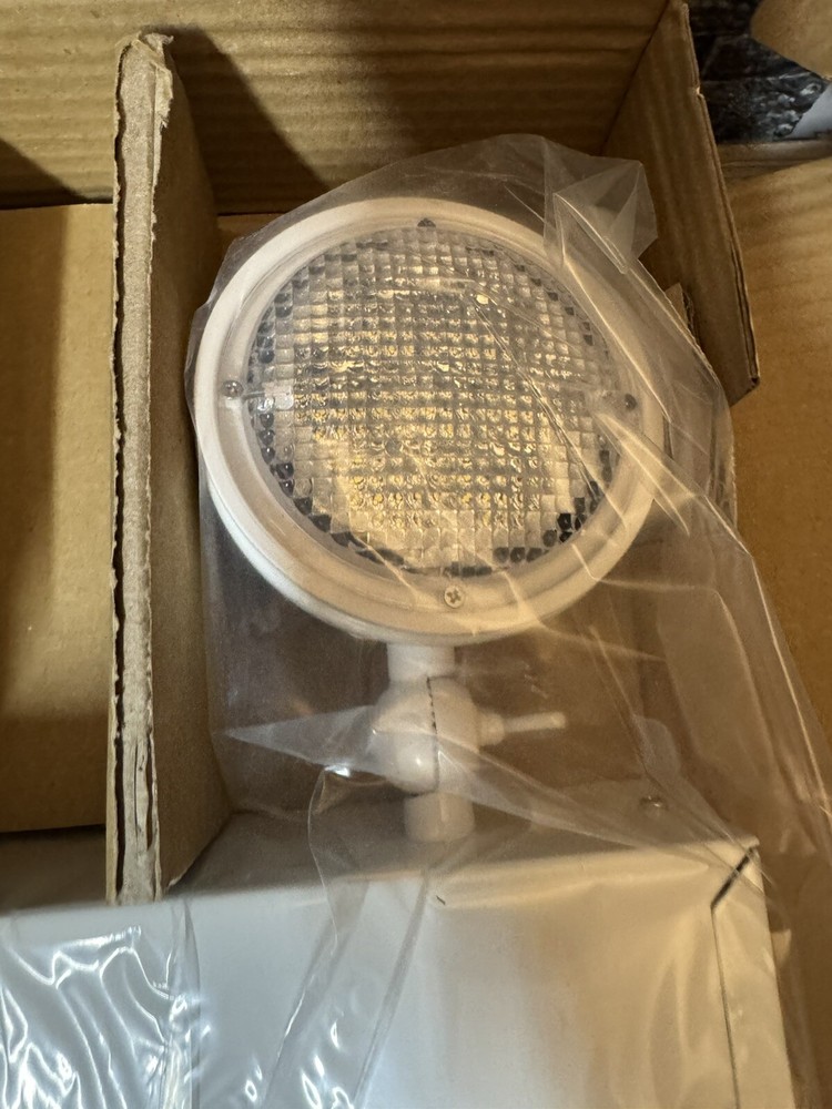 LED Exit Sign Emergency Combo Light with Adjustable Two Head Battery Backup UL