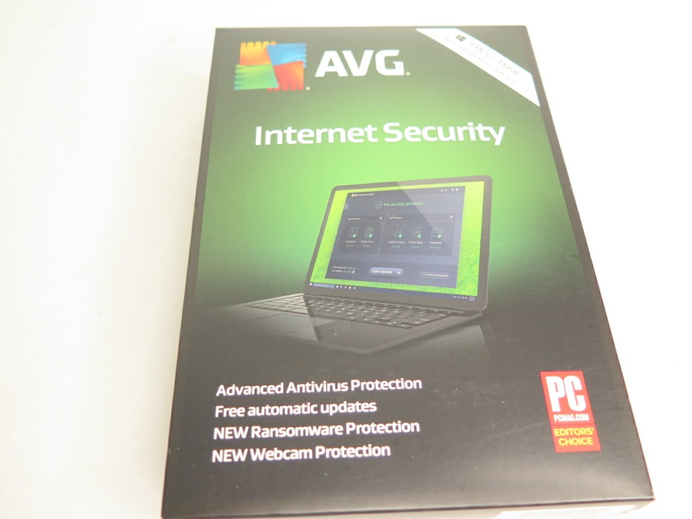 AVG Internet Security (3 PCs / 1 Year) - New, Sealed Box