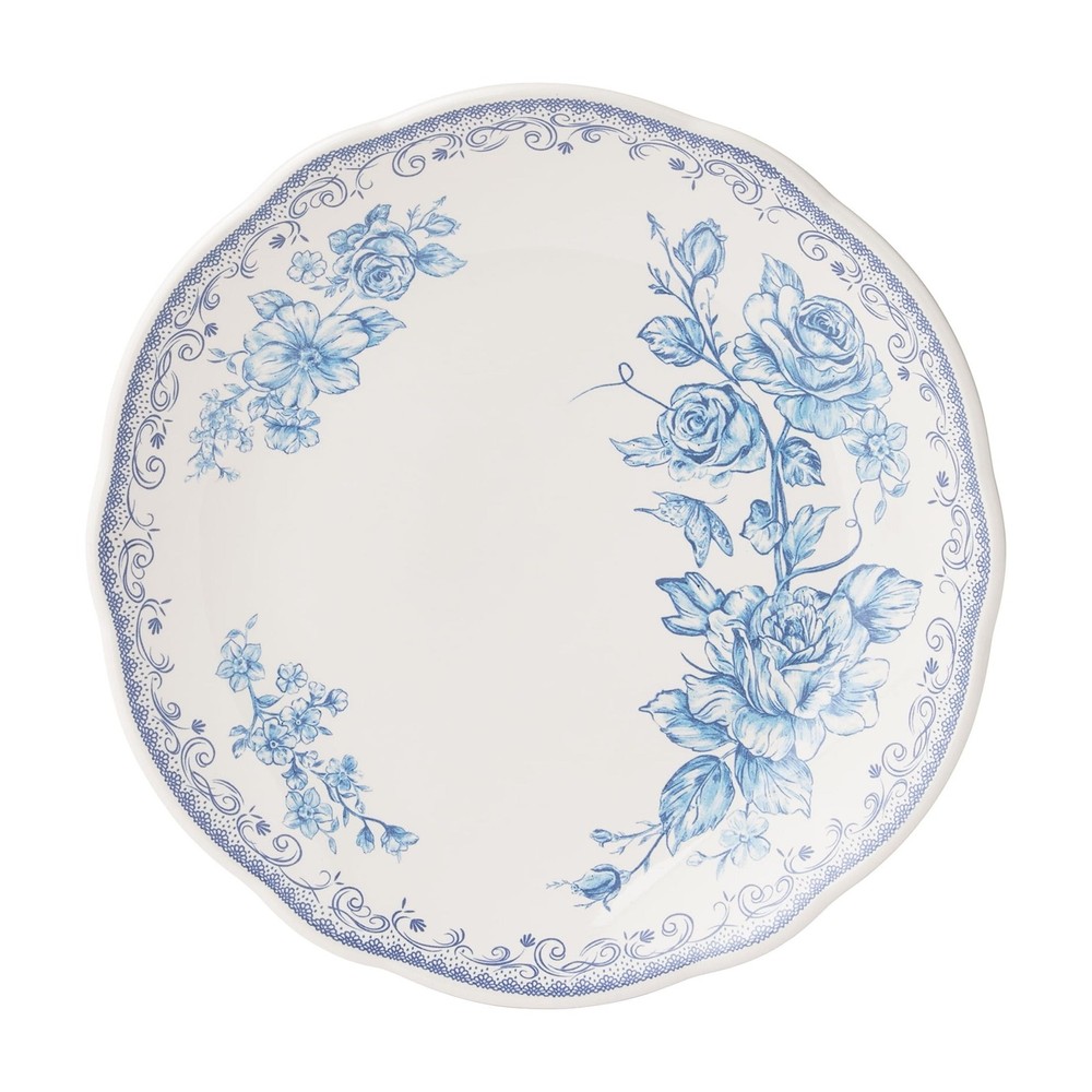 Agatha 12-Piece Stoneware Dinnerware Set Blue