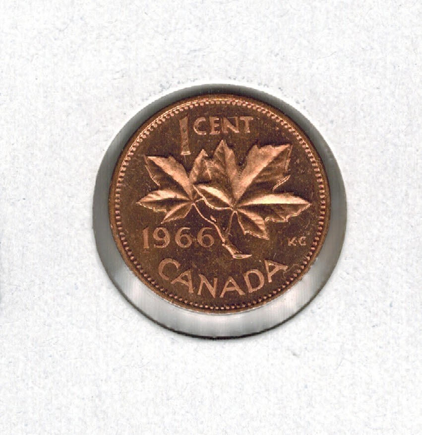 1966 Canadian Penny