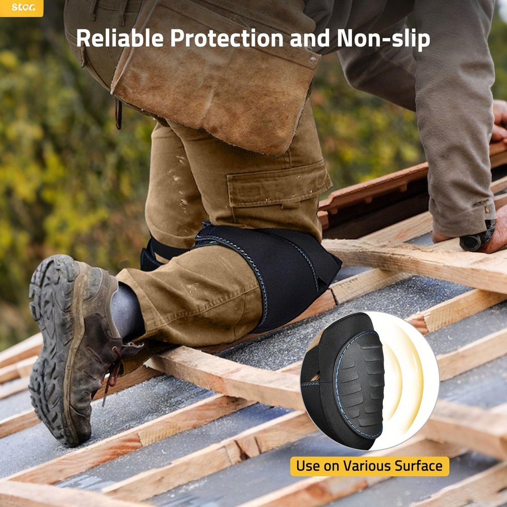Work Construction Knee Pads Safety Leg Protector Adjustable Comfort Professional