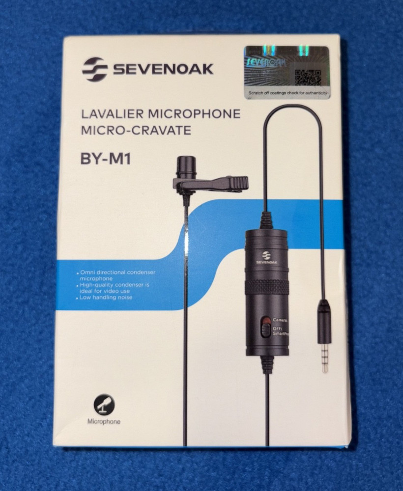Sevenoak Lavalier Microphone Micro-Cravate BY-M1 Lapel Clip Mic