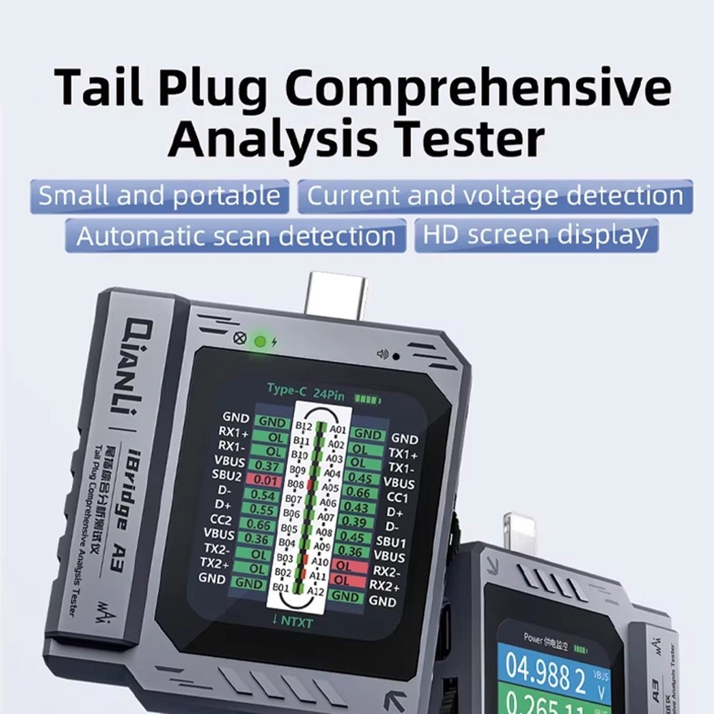 IBridge A3 Phone Tail Plug Detector Support and Type-C Interface4828