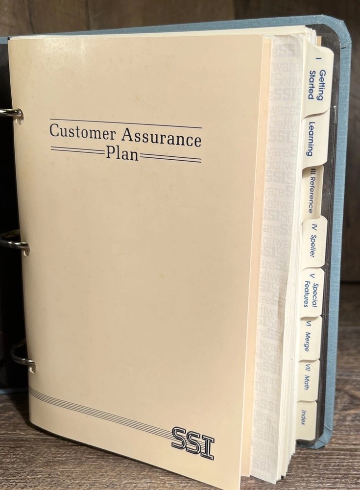 SSI Software Word Processing Computer WordPerfect Version (IBM)4.0a 1984 Vintage