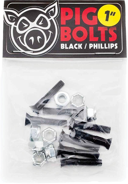 PIG BLACK PHILLPS HARDWARE SET 1" BLK/SIL
