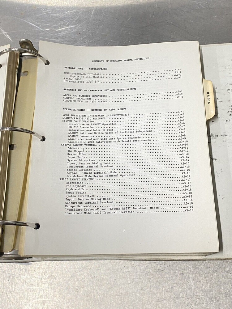 Varian 4270 Integrator - Users Guide / Instructions Manual