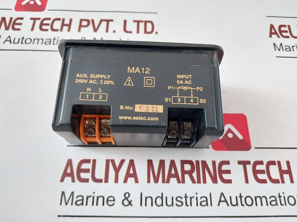 Selec ma12 aux.supply digital ampere meter