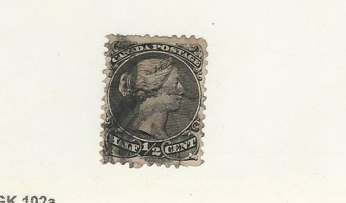 Canada, Postage Stamp, #21 Used, 1868, JFZ