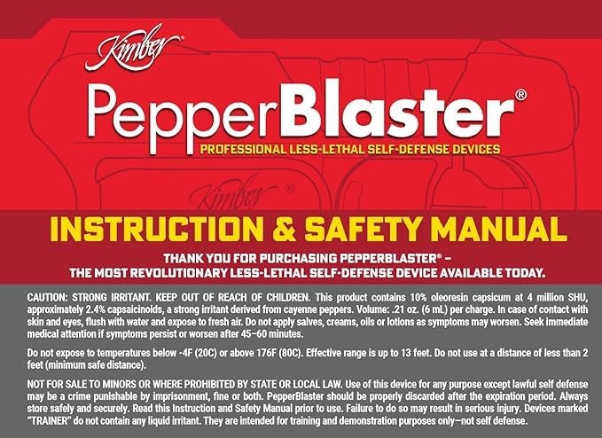 Pepper Spray Blaster for Self-Defense - Compact and Powerful Solution