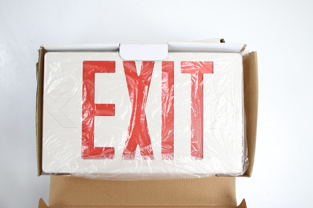 Exit Sign Lot 6607 Lithonia Quantum LED Series