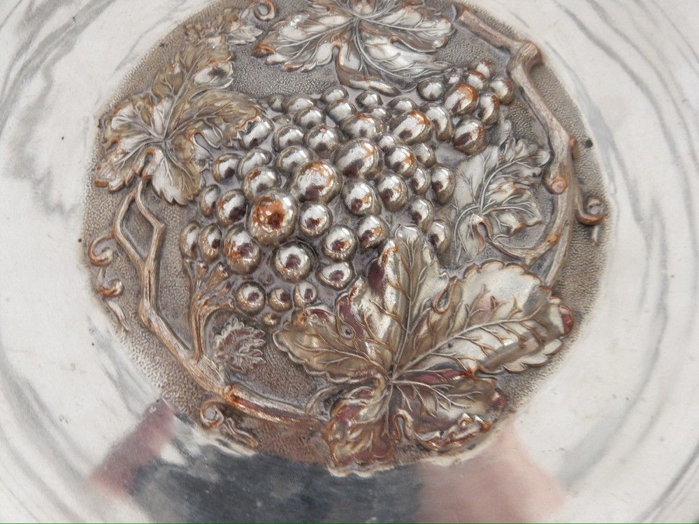 Walker & Hall Sheffield Silver Plated Regency Fruit Compote, High Relief
