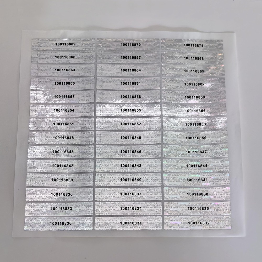 360 pcs Tamper Proof Hologram High Security Seal with Unique Sequential Serial