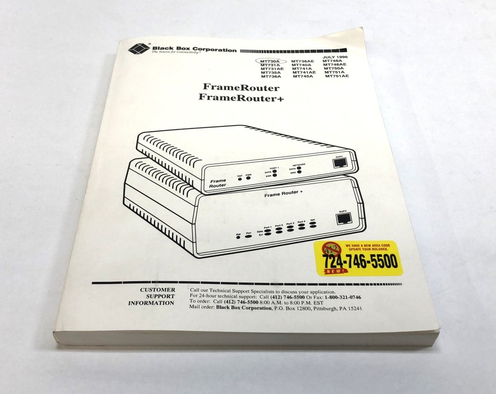 Black Box Network Access FrameRouter MT730A NOS