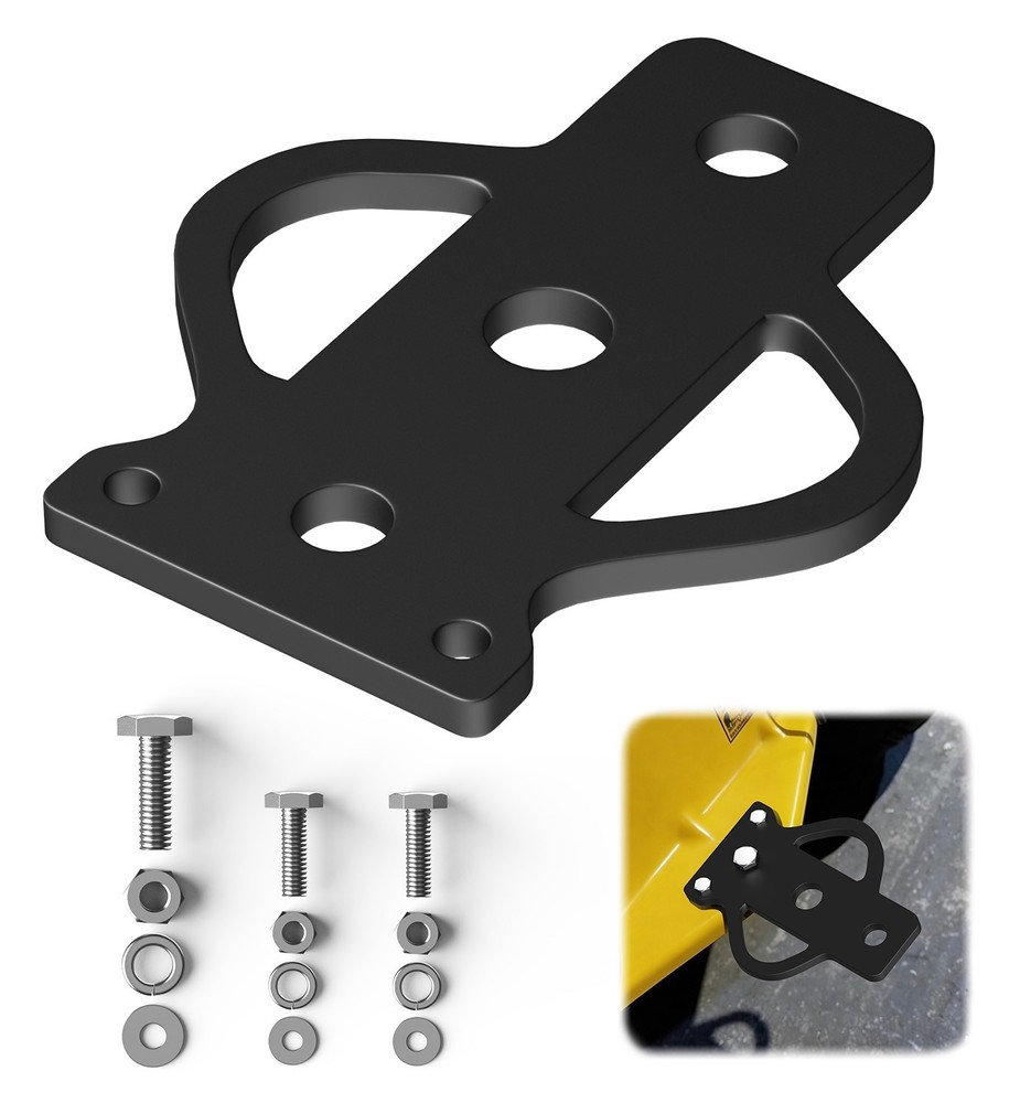 3-Way Trailer Hitch Adapter Steel Hook Mounting w/Bolts ATV Lawn Mower Golf Cart