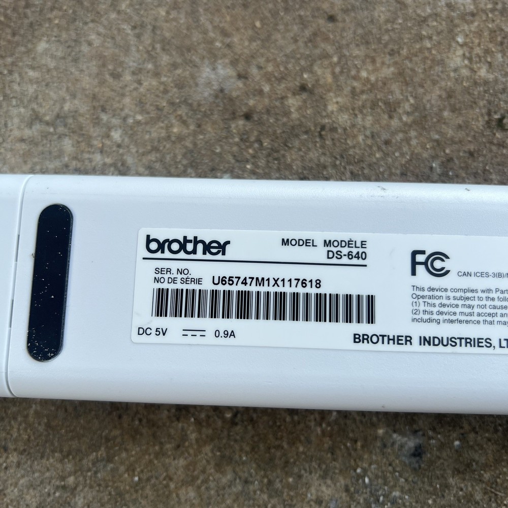 Brother DSmobile DS-640 Mobile Scanner tested & working