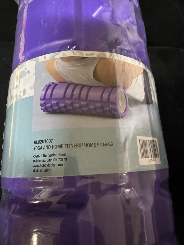 Basic Roller Bumpy Foam Roller, Strong Core Foam Roller Purple New