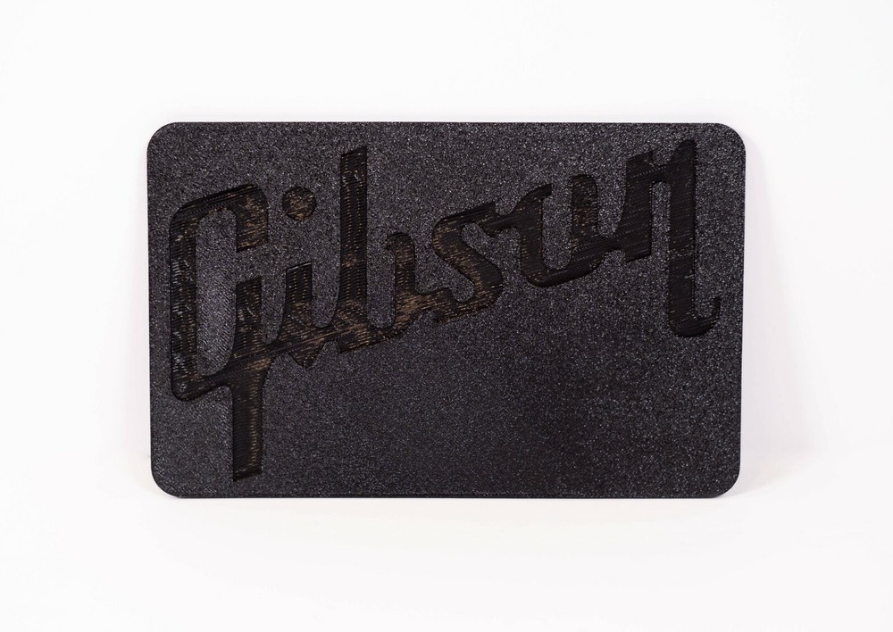 Gibson Chainsaw Guitar Case Replacement Logo Badge Plate