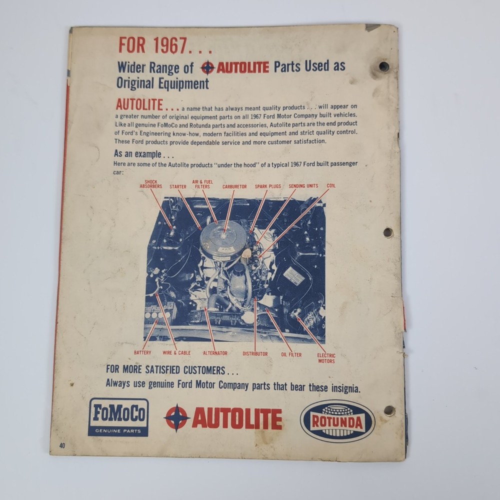 Shop Tips Ford 1967 Announcement Issue Spec Guide 1966