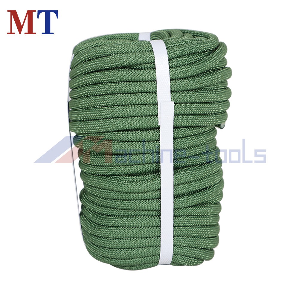 Strong Pulling Rope Braided Polyester Rope 3/8" × 100' 3520Lbs (Armygreen)