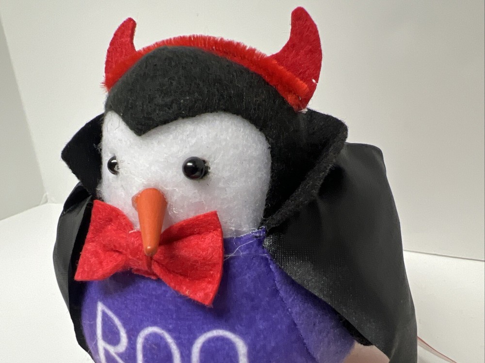 Bird Witch & Devil Vampire Birds With Tags - 2 Halloween Birds