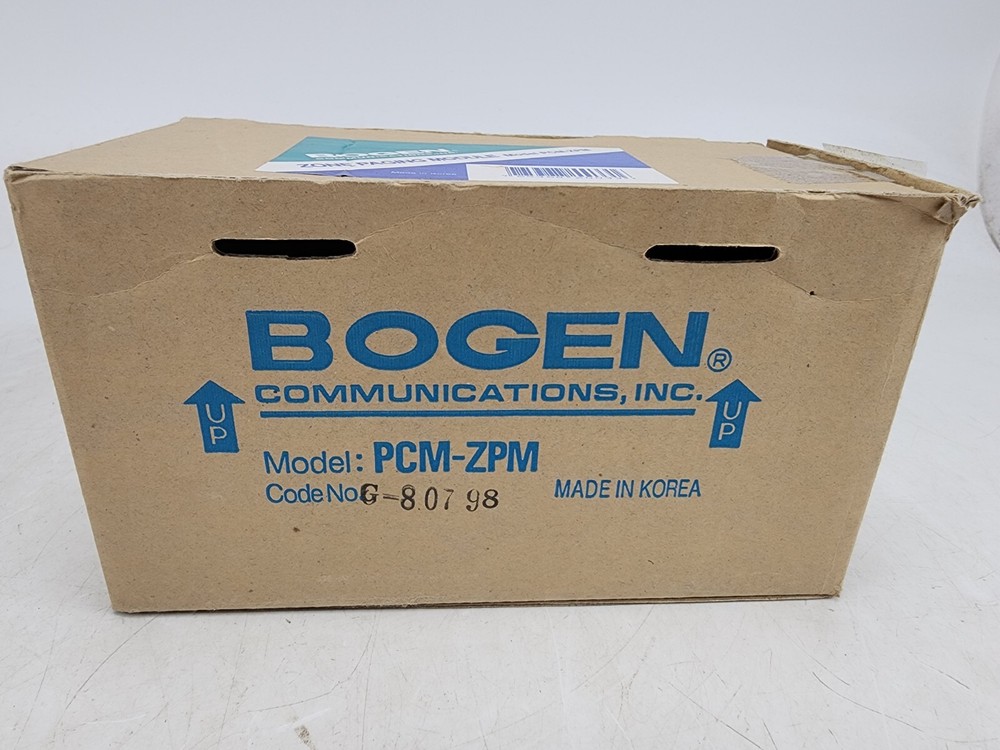 Bogen PCM-2000 Zone Paging System Modules ZPM CPU Box AS IS