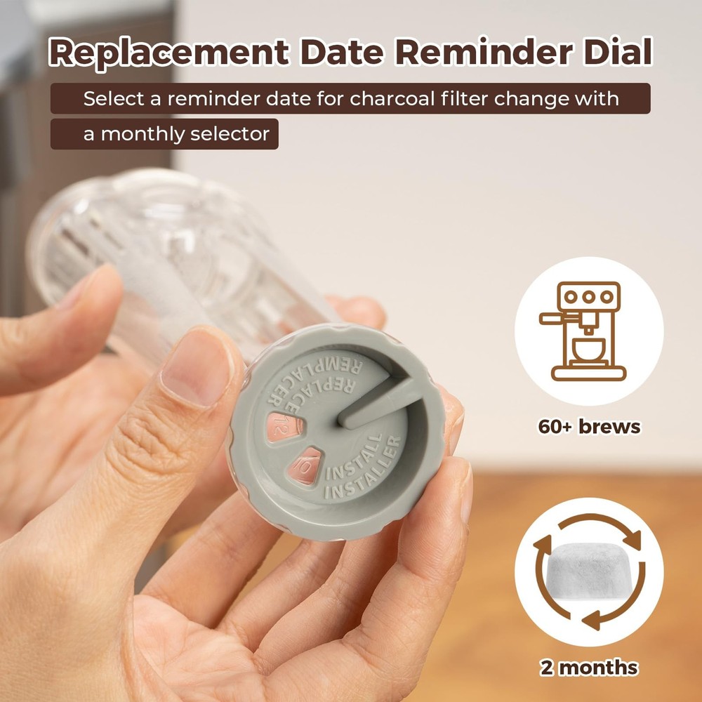 K2.0 Tall Handle Water Filter Replacement Starter Kit for Keurig 2.0 with 3 C...