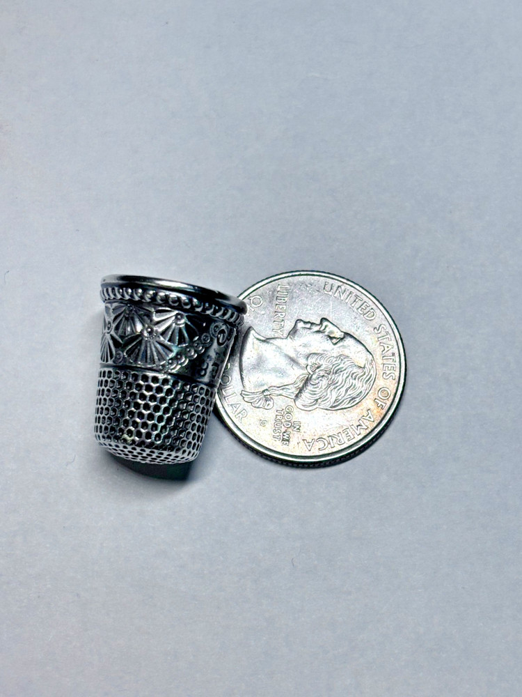 Vintage Sterling Silver Thimble 5.4g