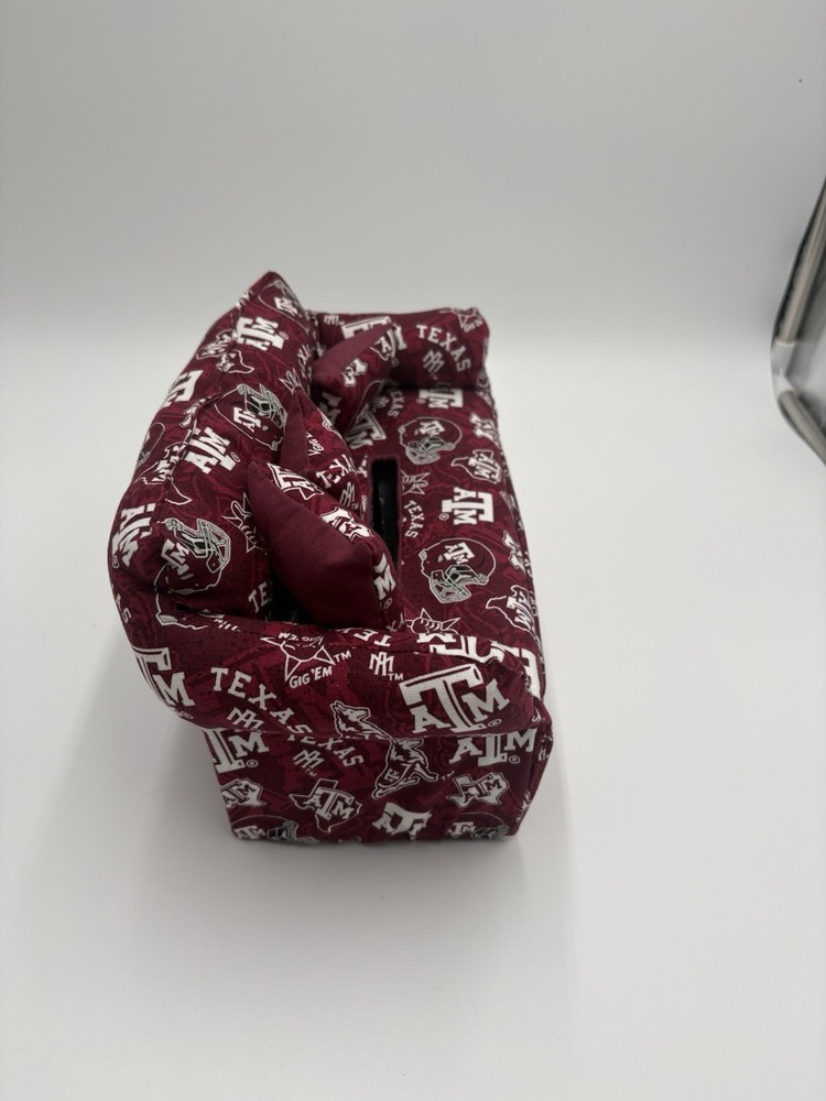 Texas A&M Aggies Tissue Box Cover Sofa