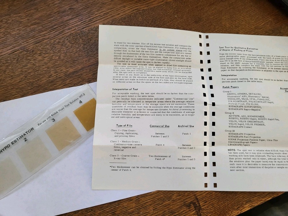 Kodak Hypo Estimator HT-2