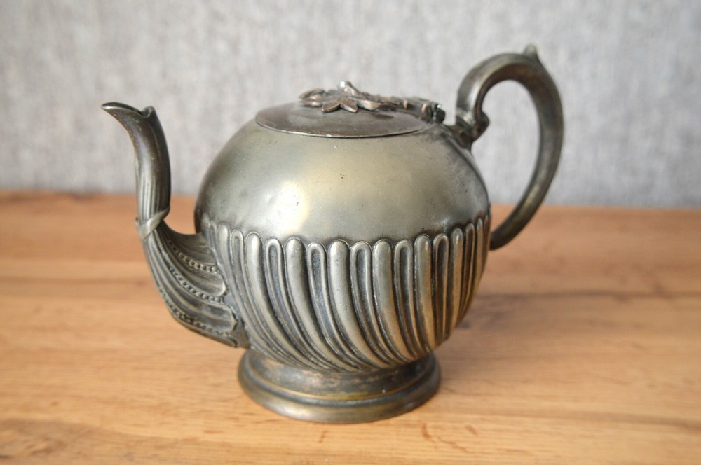 GERMANY TEAPOT 19th CENTURY 'E P B M 3938' hallmarked TABLEWARE